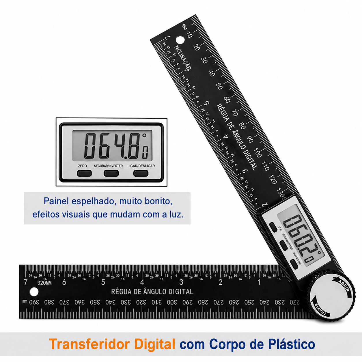 2-in-1 Digital Angle Finder and Ruler