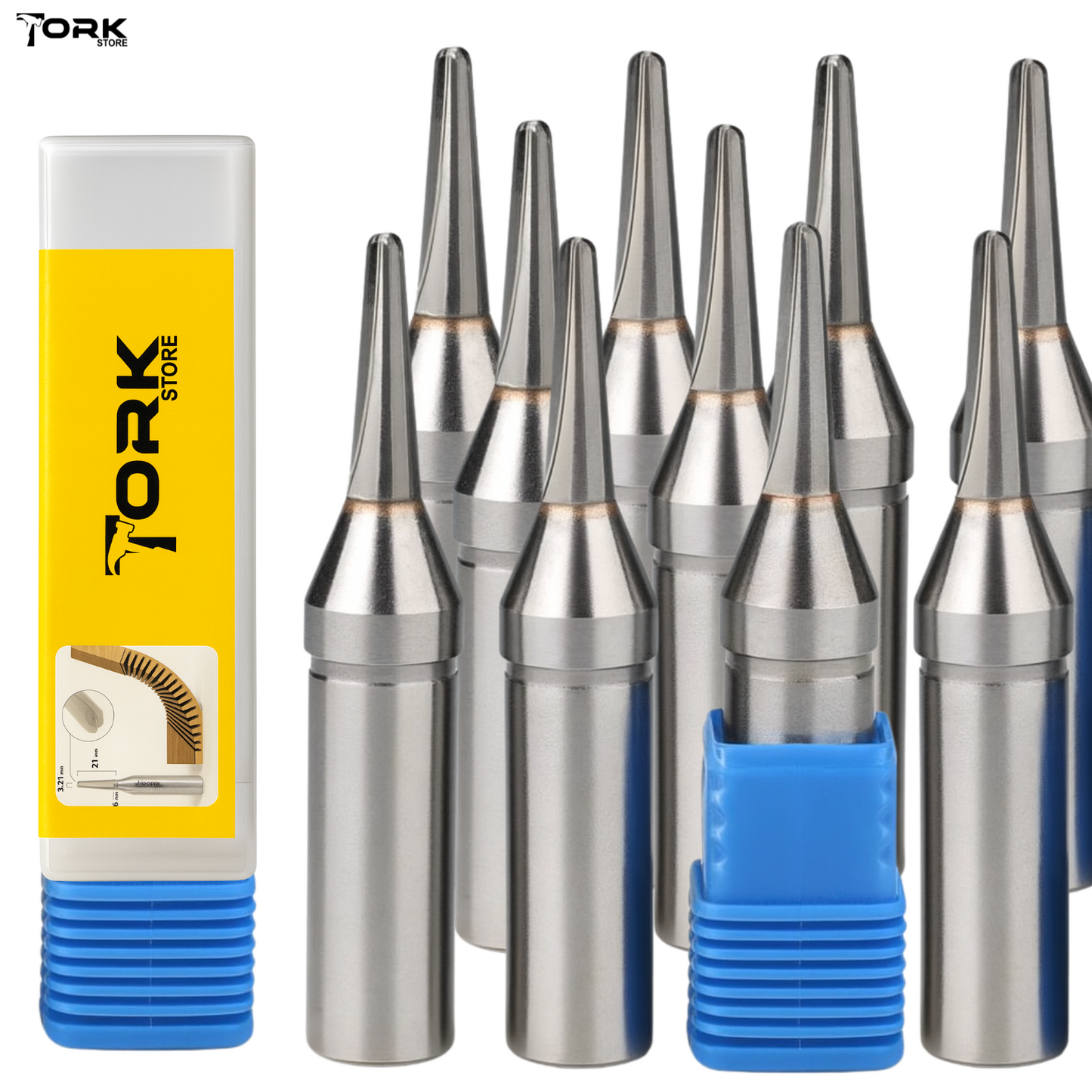V-Groove Router Bit for MDF Folding - 1/2 Inch, R1.6 Round Bottom