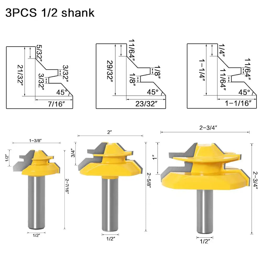 45 degree glue joint miter router bit - image 14 of 14