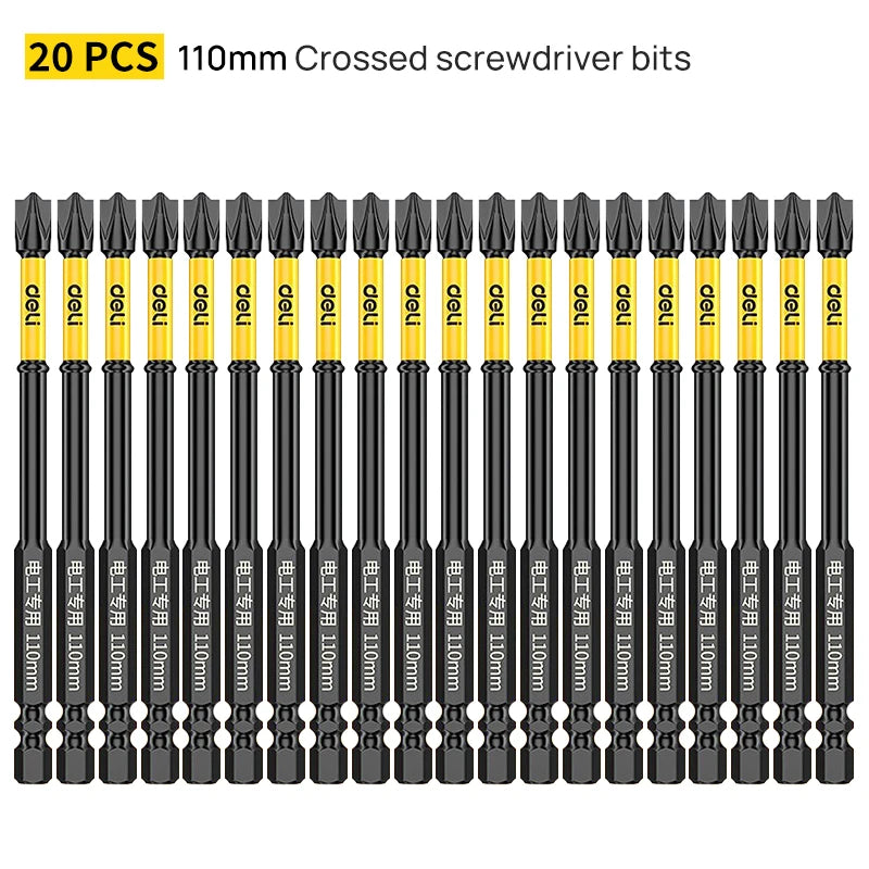 Magnetic Impact Screwdriver Bit Set - Cross Head, 65/110/150mm