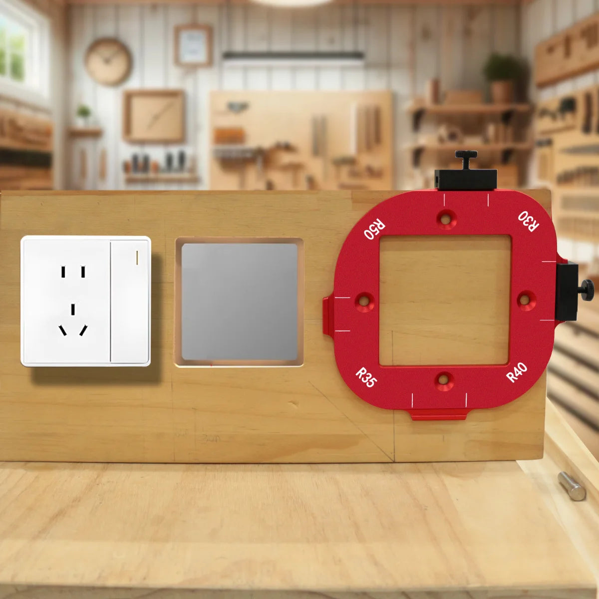 R10-R50 Round Corner Radius Template Set – Router Table Jig