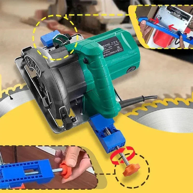 Adjustable Cutting Machine Guide Rail – ABS Circular Saw Positioning Clamp