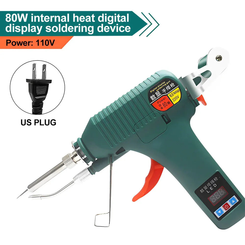 Digital Soldering Gun – 80W/120W Adjustable Temperature