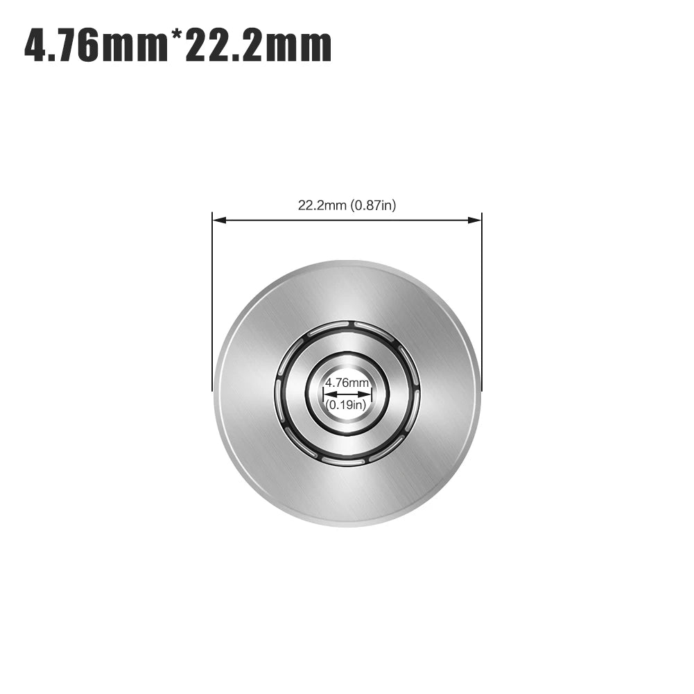 Top-Mounted Router Bit Bearings - Ball Bearing Guide Set, 4.76-12.7mm