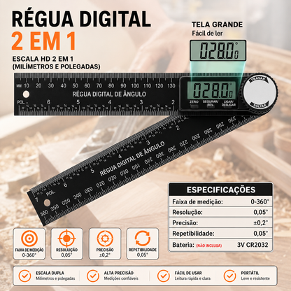 2-in-1 Digital Angle Finder and Ruler
