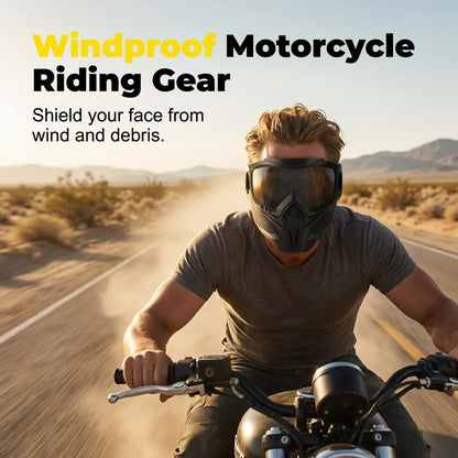 Detachable Full-Face Goggle Mask for Welding & Riding