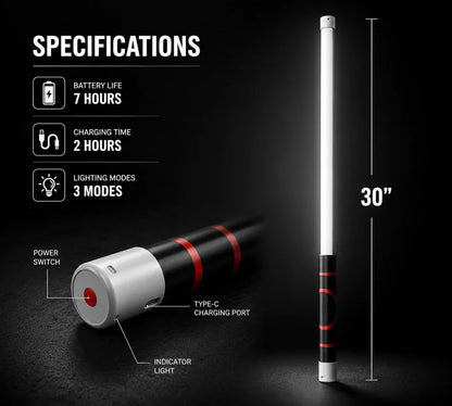Bendable LED Flashlight Stick - 800 Lumens