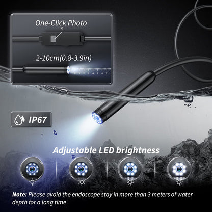 16.4ft HD Endoscope Inspection Camera for iPhone & Android