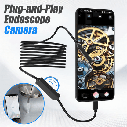 16.4ft HD Endoscope Inspection Camera for iPhone & Android