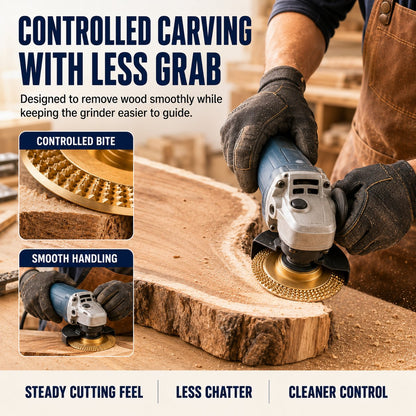 5-Piece Wood Carving Disc Set with Reducing Bushings