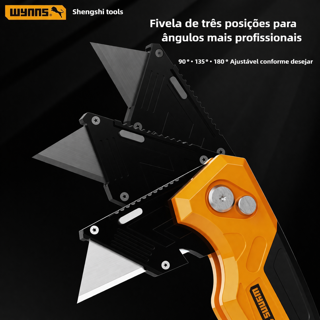 Folding Utility Knife - Multi-Angle SK5 Blade