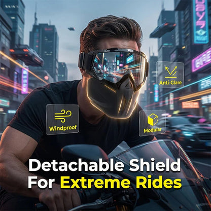 4-in-1 Modular Full-Face Safety Goggles