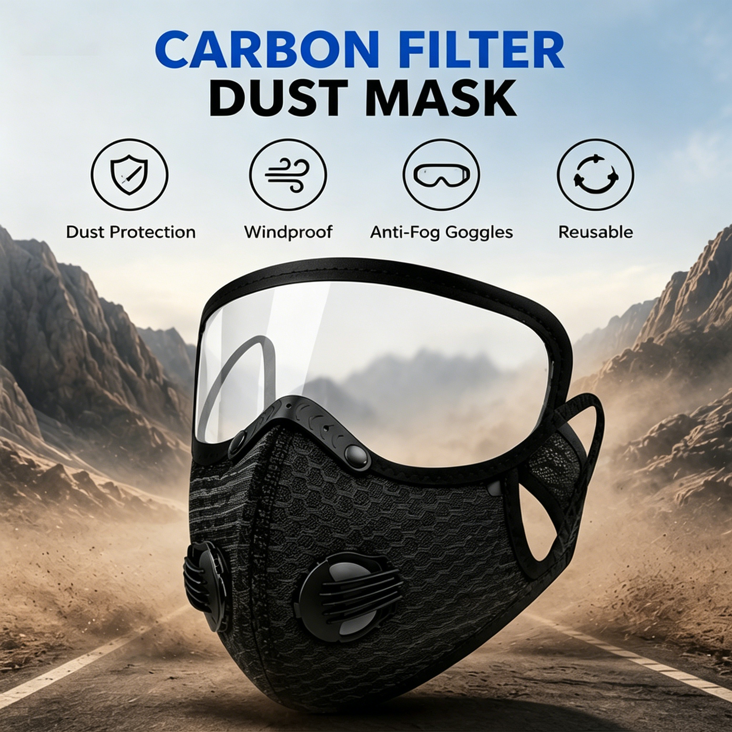AirGuard Pro Carbon Filter Dust Mask