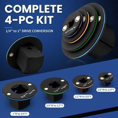 Stackable Low-Profile Impact Adapter Set - 3 Piece