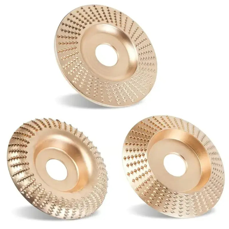 3-Piece Wood Carving Disc Set for Angle Grinder