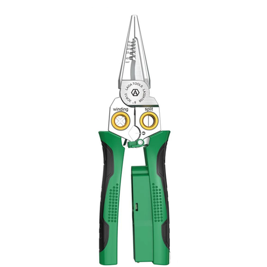 8-in-1 Electrician's Pliers with Wire Stripper & Crimper