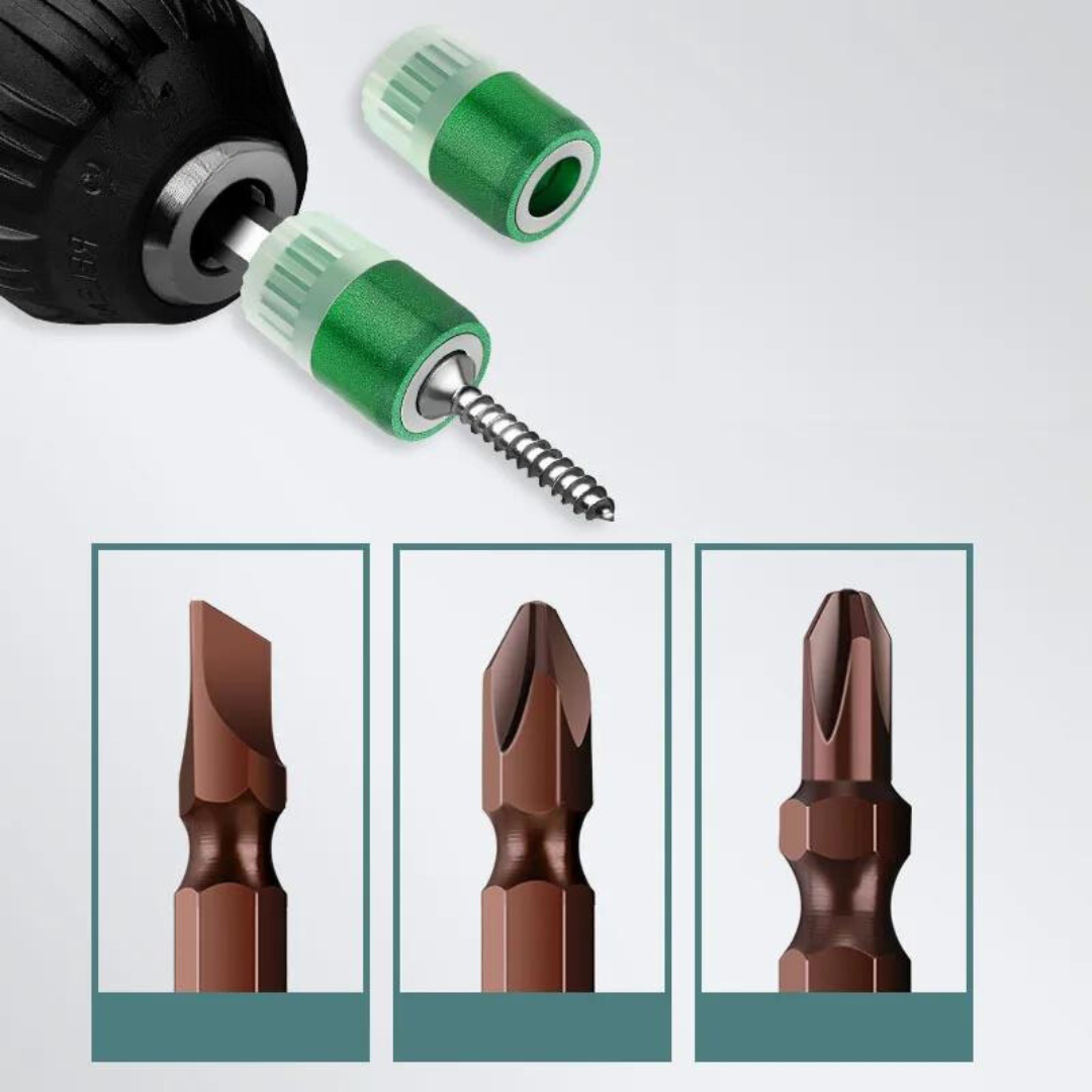 Greener Magnetic Bit Tips with Magnetic Ring