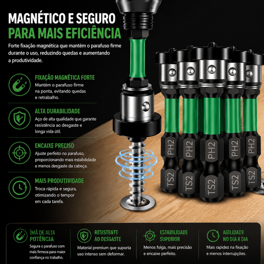 Magnetic Screw Setter with Adjustable Depth