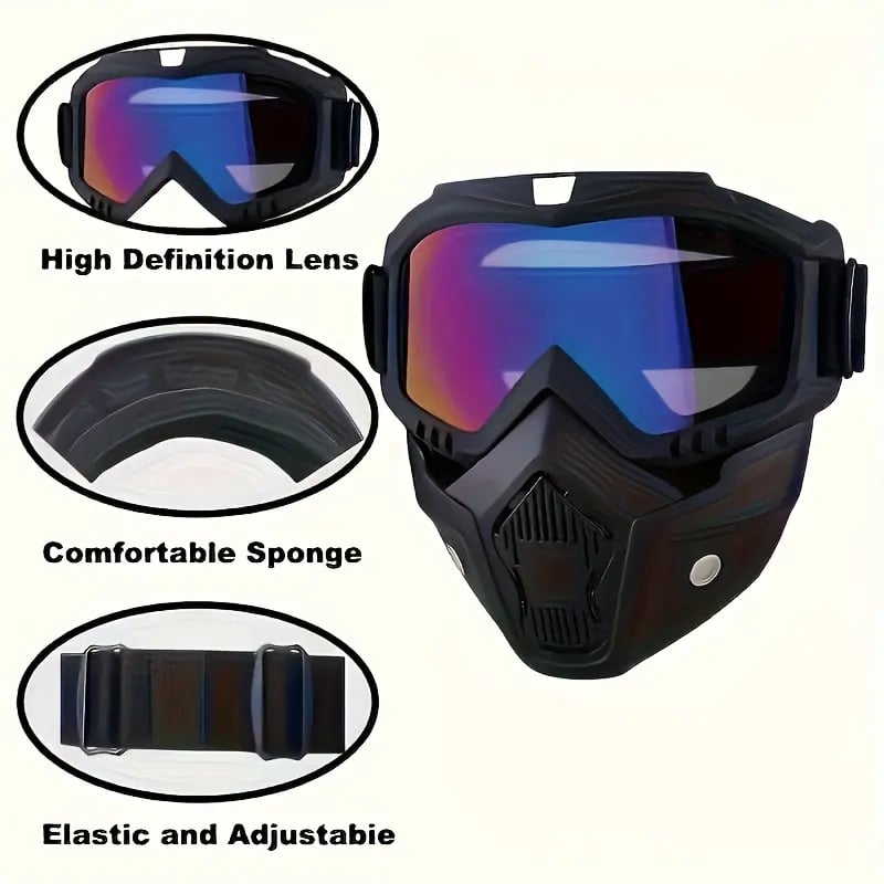 4-in-1 Modular Full-Face Safety Goggles
