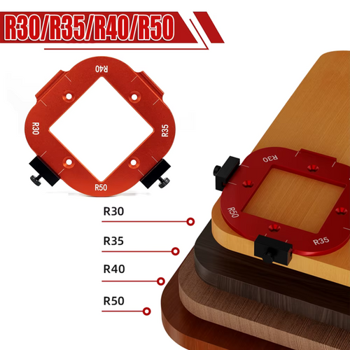 4-in-1 Corner Radius Template - Aluminum - view 2