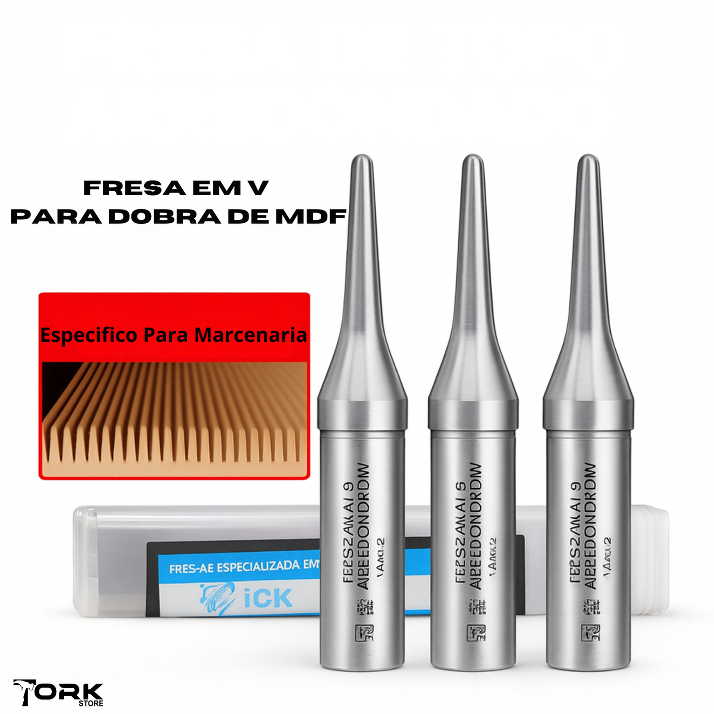 V-Groove Router Bit for MDF Folding - 1/2 Inch, R1.6 Round Bottom