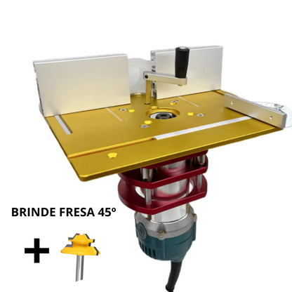 Router Table Lift Plate - Aluminum, 2 Inch Lift Stroke
