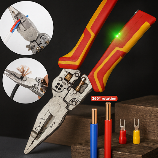 9-in-1 Wire Stripper with Voltage Tester