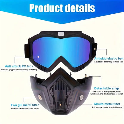 4-in-1 Modular Full-Face Safety Goggles