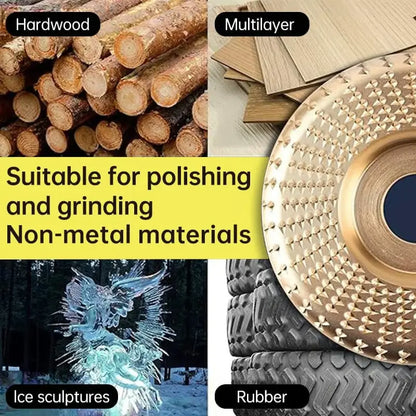 3-Piece Wood Carving Disc Set for Angle Grinder