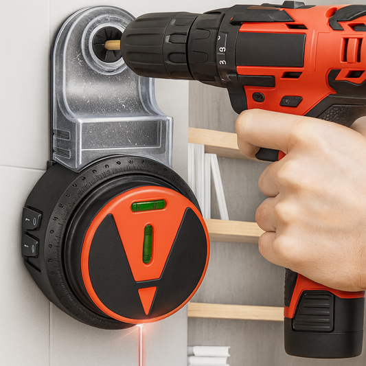 360-Degree Laser Level with Vacuum Suction Mount
