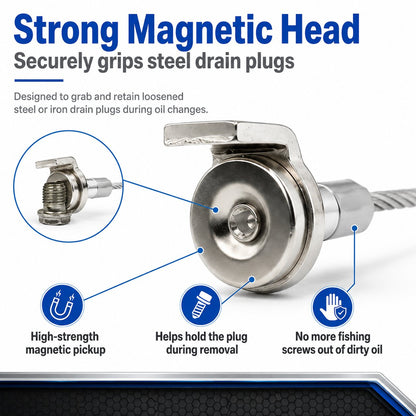 Flexible Magnetic Oil Drain Plug Remover