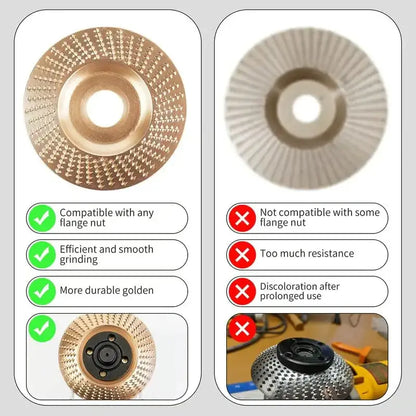 3-Piece Wood Carving Disc Set for Angle Grinder