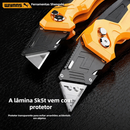 Folding Utility Knife - Multi-Angle SK5 Blade