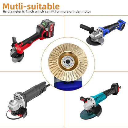 3-Piece Wood Carving Wheel Set - Carbon Steel