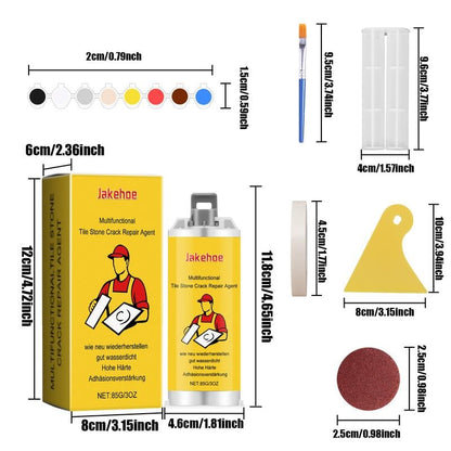 Quick-Drying Tile Repair Glue Kit