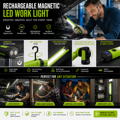 Magnetic Rechargeable COB Work Light