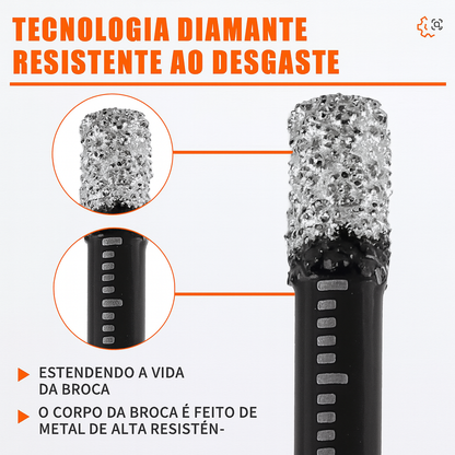 Diamond-Coated Drill Bit Set for Tile & Ceramic