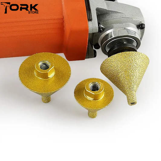 Diamond Conical Countersink Burr - M10/M4 Grinder Fitting