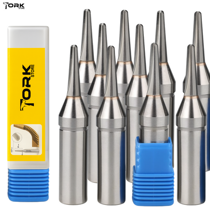 V-Groove Router Bit for MDF Folding - 1/2 Inch, R1.6 Round Bottom