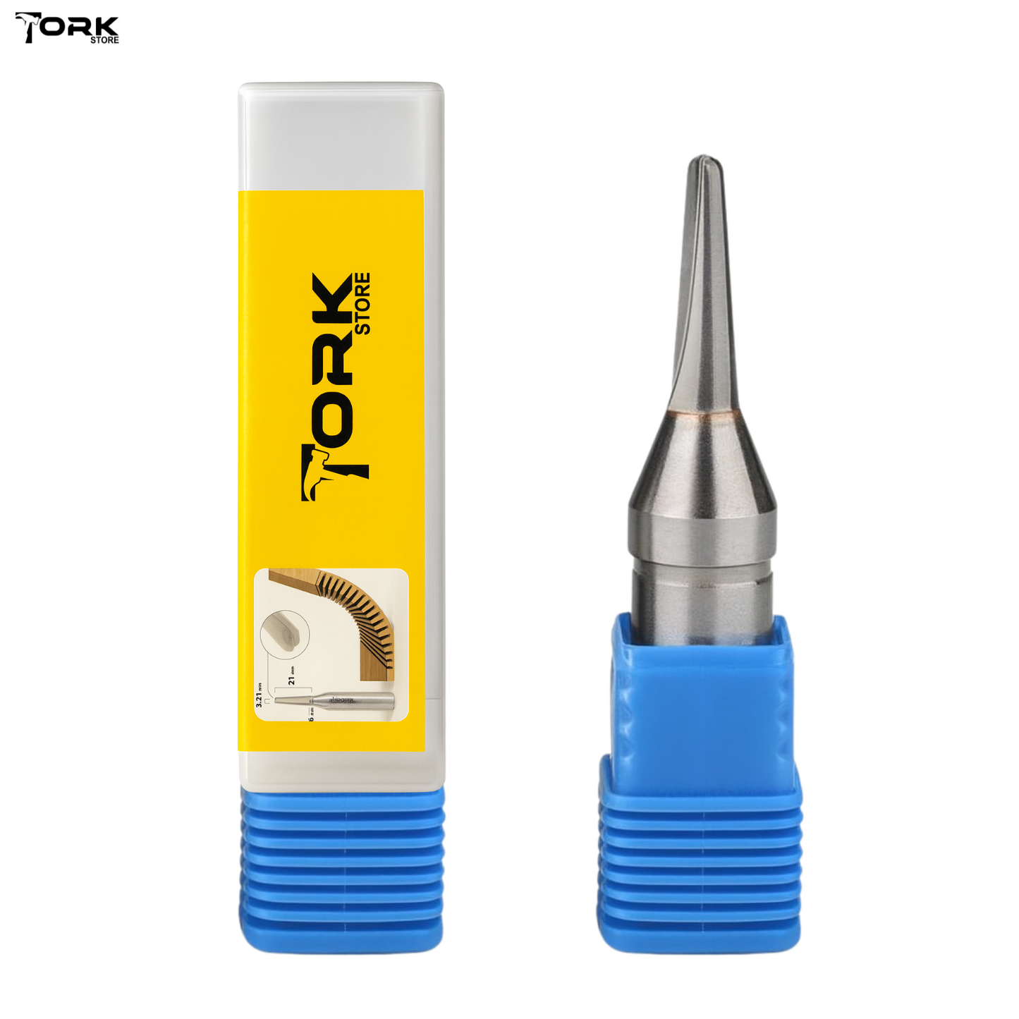 V-Groove Router Bit for MDF Folding - 1/2 Inch, R1.6 Round Bottom