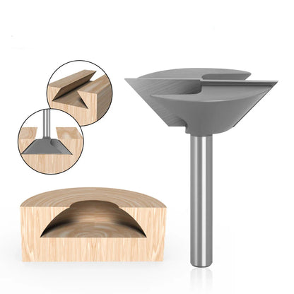Inverted Router Bit for Recessed Pull Handles - 8mm Shank