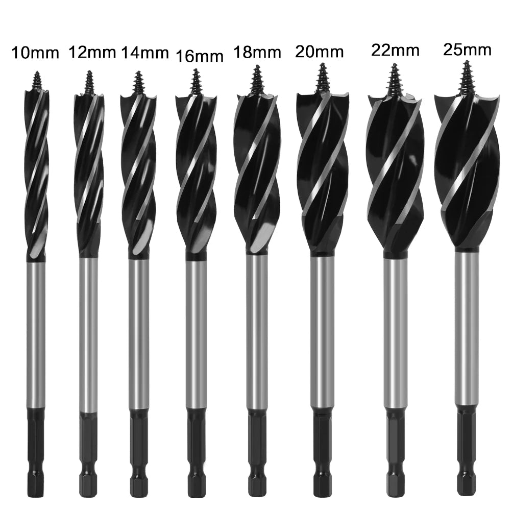 High carbon steel wood twist drill bit set - image 5 of 12