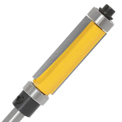 Straight Router Bit with Dual Bearings - 2 Inch Cut, 1/4 Shank