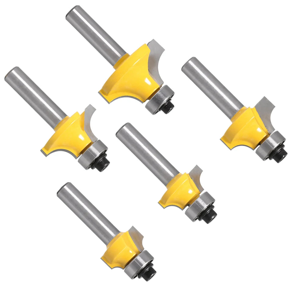8mm shank small radius round over router bit with bearing - image 3 of 12