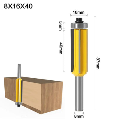 8mm shank flush trim router bit with top and bottom bearing - image 10 of 10