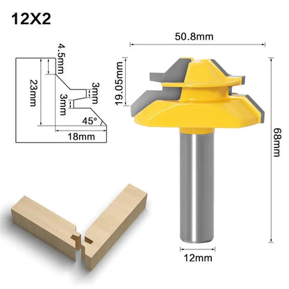 45 degree glue joint miter router bit - image 8 of 14