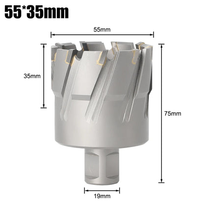TCT Annular Cutter - 12-60mm, 3/4in Weldon Shank