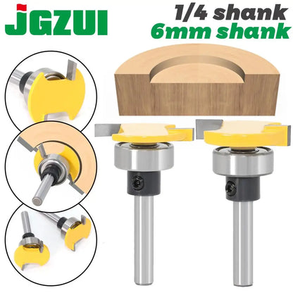 Bearing T-slot router bit with 1/4in and 6mm shank - image 1 of 12
