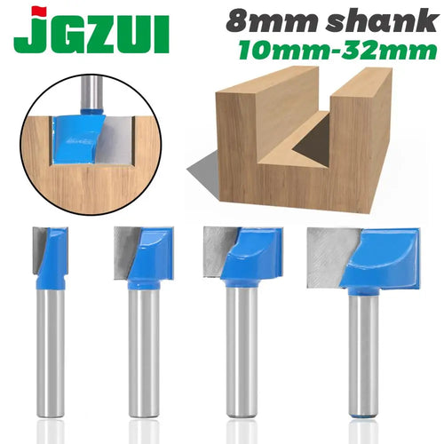 8mm shank solid carbide bottom cleaning router bit - image 1 of 22