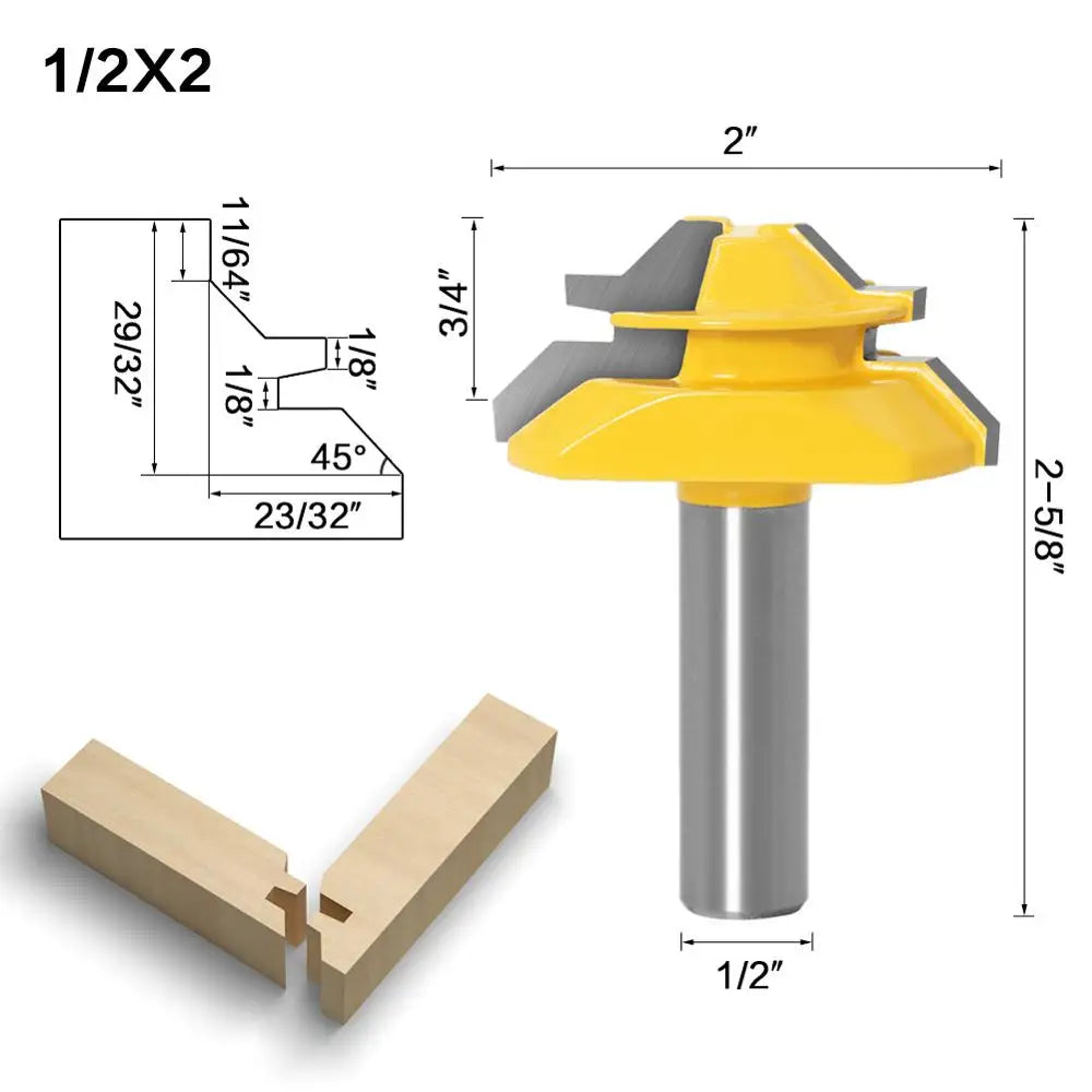 45 degree glue joint miter router bit - image 11 of 14